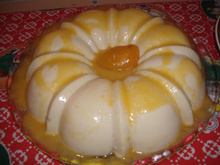 Flan de pêssego