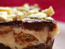 Pavê de baunilha e chocolate