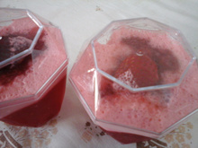 Mousse light de morango