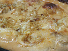 Bife de lombo com requeijão