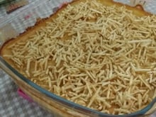 Frango ao creme de cebola com milho