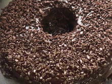 Cobertura de chocolate com creme de leite