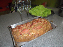 Rocambole de sobra de churrasco