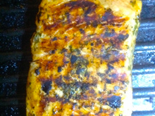 Salmão no grill