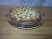 Torta de banana com queijo