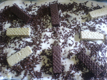 Pavê de Bis branco e preto