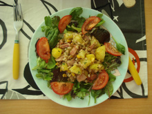 Salada de tender e batata