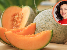Júlia Farré, nutricionista: "Se você for comprar um melão e ele tiver uma mancha amarela na casca, dê uma olhada. Quanto maior, melhor; significa que ele amadureceu por mais tempo."