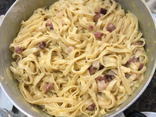 Fettuccine à carbonara