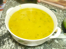 Sopa creme de abóbora cabotiá