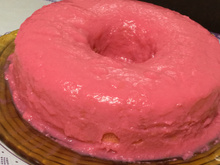 Bolo de iogurte de morango