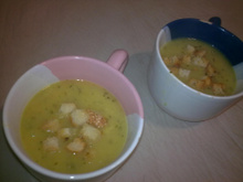 Sopa de Mandioquinha com Gengibre