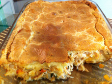 Torta de frango e palmito