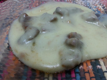 Escondidinho (creme de aipim e carne do sol)