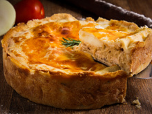 Torta de frango de liquidificador