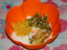 Frango com quiabo delicioso