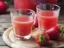 Suco de morango natural