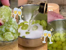 É só misturar prosecco e uva, levar ao congelador e veja a mágica do Réveillon acontecer