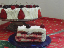 Bolo Champagne e Frutas Vermelhas