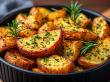 Cubra as batatas com este ingrediente antes de assar e elas ficarão douradas e macias