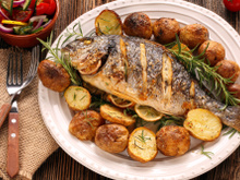 Tambaqui assado e recheado