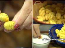 Nhoque na airfryer crocante por fora e macio por dentro: receita usa aquela massa do mercado, pré-cozida