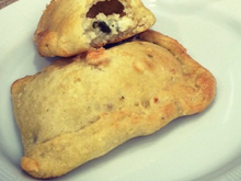 Pastel assado de ricota