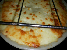 Purê de batata com peixe gratinado