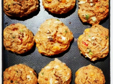 Bolinho integral assado de grão-de- bico