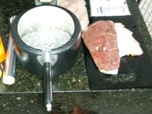 Churrasco na panela de pressão