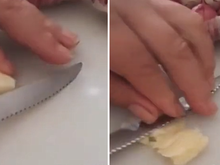 Com quantos anos você descobriu que é assim que amassa alho em poucos segundos?