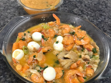 Peixada ao molho de camarão