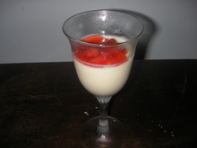 Mousse italiana de mel - Panna Cotta