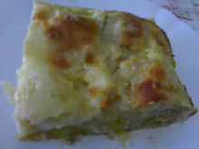 Torta de banana com massa seca