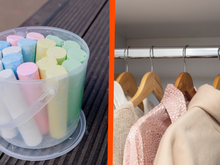 O truque do giz escolar dentro do armário: a solução contra a umidade e o mofo mais simples e barata