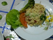 Massa com bacon