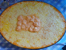 Camarão Gratinado com Requeijão