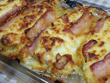 Filé de frango com bacon e queijo parmesão