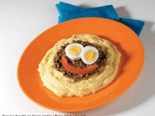 Purê de batata com carne moída