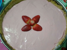 Torta mousse de morango