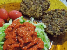 Hambúrguer de aveia vegano