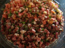 Arrumadinho de charque (carne seca)