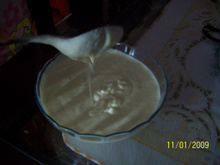 Molho branco com batata