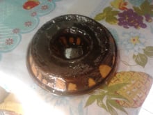 Bolo de gelatina de maracujá