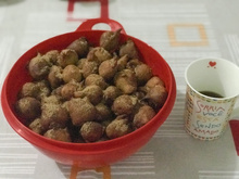 Bolinho de chuva da mamãe com banana