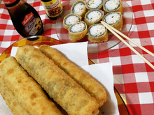 Hot roll com massa de pastel 