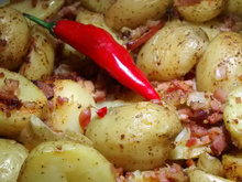 Batata bolinha assada