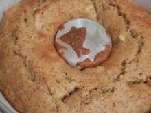 Bolo de maçã com aveia e canela
