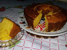 Bolo de milho e coco