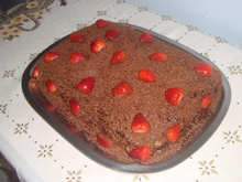 Bolo de chocolate recheado da Vivi